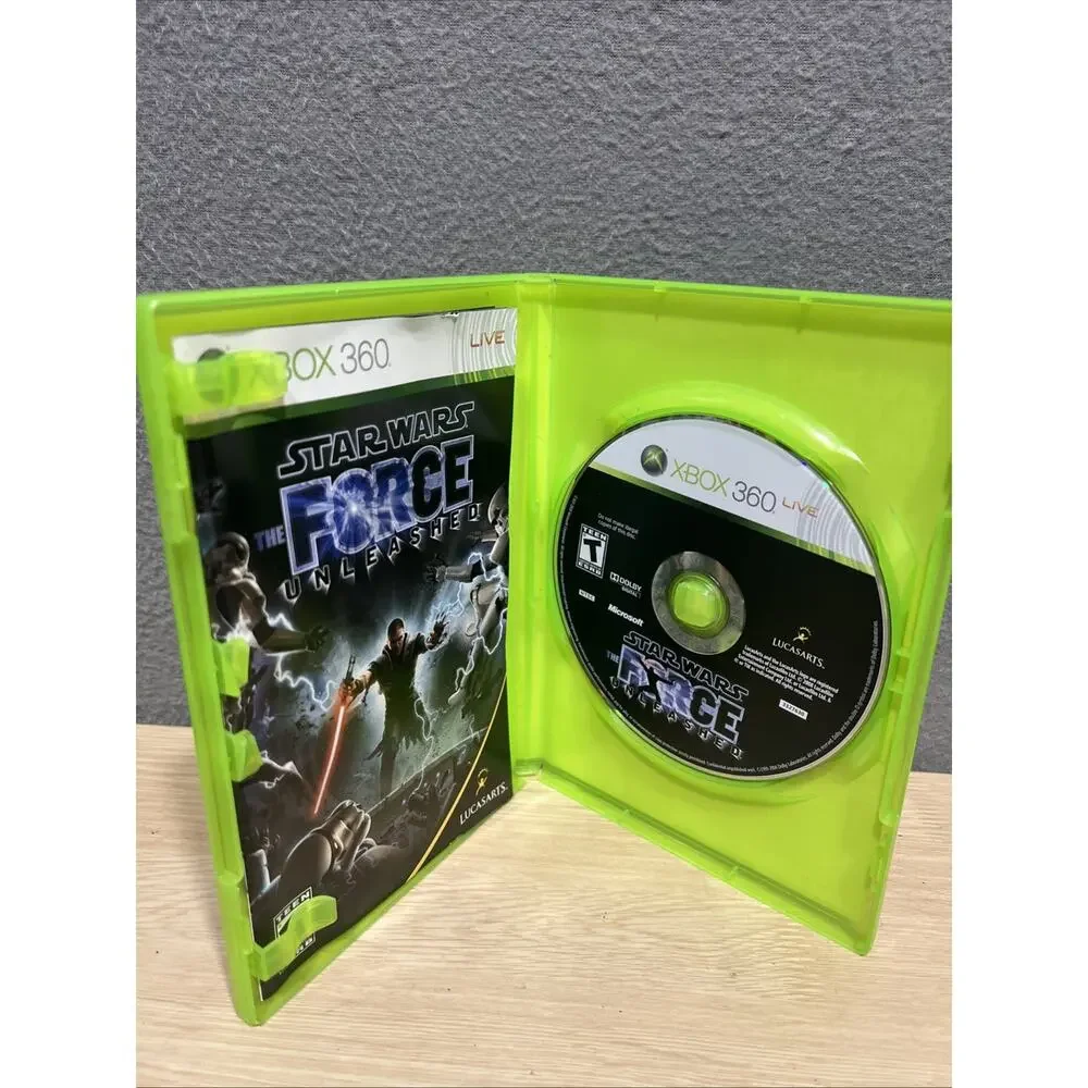 Star Wars: The Force Unleashed (Microsoft Xbox 360, 2008) CIB Tested Working